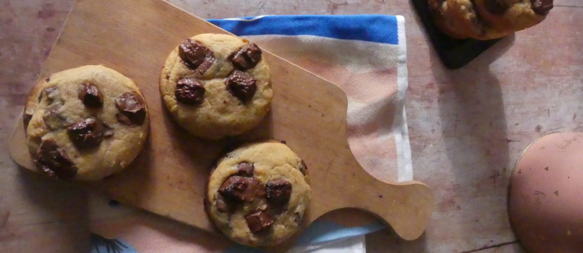 Cookies au caramel et chocolat au lait