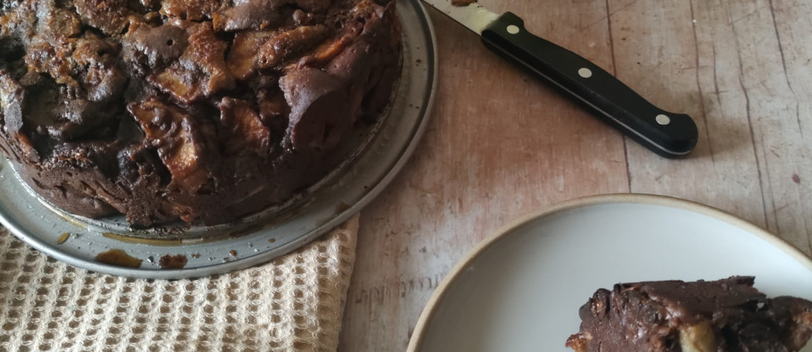 Gâteau invisible poires chocolat